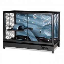 Descubre KUBIQ Hámster 122 Negro Mate en la sección Jaulas para roedores